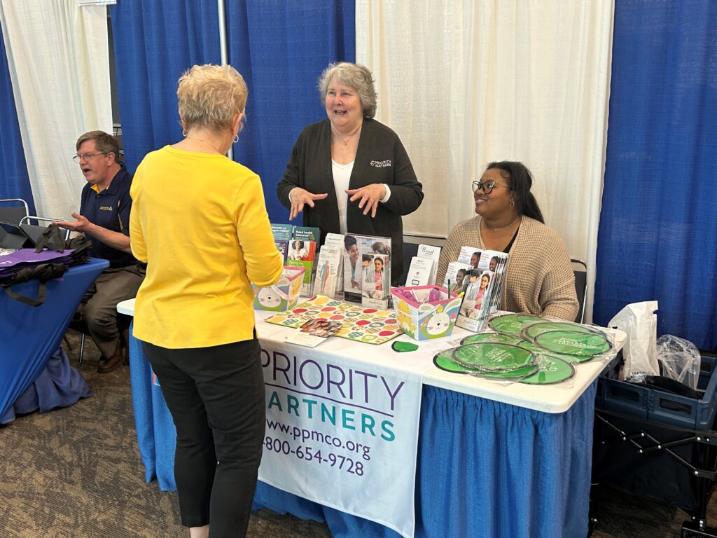 Priority Partners Booth at Ocean City Health Fair.